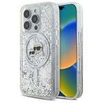 Другой аксессуар для телефона Karl Lagerfeld  Karl Lagerfeld Liquid Glitter Karl & Choupette Head Magsafe Case for iPhone 16 Pro Max - Clear 