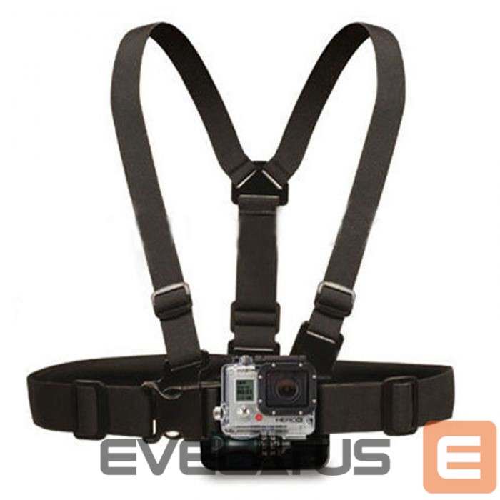Camera accessory Hurtel Chest Mount - Chest Harness for GoPro SJCAM Sports Cameras - Black
