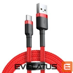Cable Baseus  Baseus Cafule USB-A / USB-C QC 3.0 3A 0.5 m cable - red 