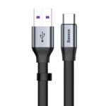 Cable Baseus  Baseus Simple flat cable USB cable / USB Type C SuperCharge 5A 40W Quick Charge 3.0 QC 3.0 23cm gray (CATMBJ-BG1) 