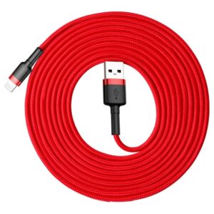 Cable Baseus  Baseus Cafule USB-A / Lightning 2A QC 3.0 cable 3 m - red 