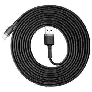 Cable Baseus  Baseus Cafule USB-A / Lightning 2A QC 3.0 cable 3 m - black and gray 