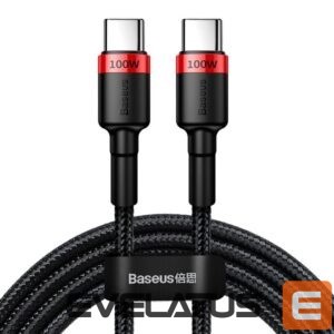Cable Baseus  Baseus CATKLF-AL91 USB-C - USB-C PD QC cable 100W 5A 480Mb/s 2m - black and red 
