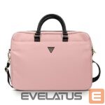 Portatīvo datoru soma Guess  Guess Nylon Triangle Logo bag for a 16" laptop - pink 