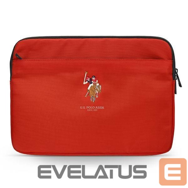 Laptop Bag U.S. Polo PU US Polo Assn. Cover for a 13" laptop - red