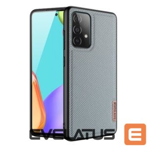 Aizmugurējais vāciņš Dux Ducis  Dux Ducis Fino case covered with nylon material for Samsung Galaxy A72 4G gray 