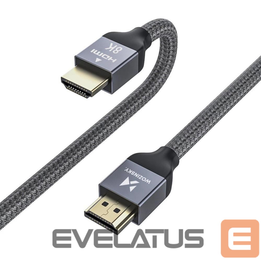Kaabel Wozinsky Wozinsky cable HDMI 2.1 8K 60 Hz 48 Gbps / 4K 120 Hz / 2K 144 Hz 5 m Silver (WHDMI-50)