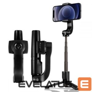 Foto un video aksesuārs Spigen  Spigen S610W Bluetooth Gimbal with Selfie Stick - Black 