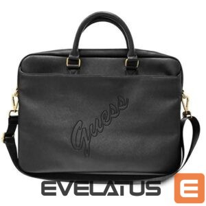 Portatīvo datoru soma Guess  Guess Saffiano Script bag for a 16" laptop - black 