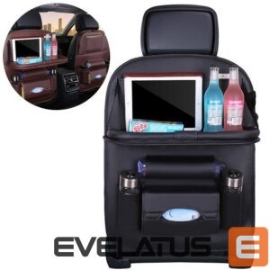 Car accessories Hurtel  Car seat organizer seat protector seat cover shelf mini car table black 