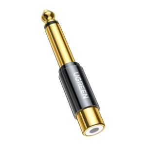 Kaabel Ugreen  6.35mm jack adapter (male) to RCA (female) gold (AV169 80731) 