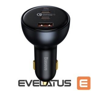 Adapteris Baseus  Baseus TZCCZM-0G USB-A / USB-C car charger 160W PPS / QC 5 / PD - gray
