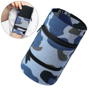 The others Hurtel  Fabric armband on the arm for running fitness, camo blue 