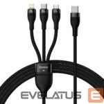 Kaabel Baseus  Baseus Flash Series II cable USB Type C - USB Type C / Lightning / micro USB 100 W 1.5 m black (CASS030201) 