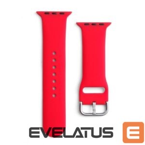Siksniņa Hurtel  Silicone Strap APS for Apple Watch 38/40/41mm Strap Watchband - Red 