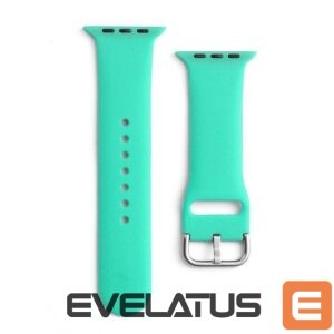 Siksniņa Hurtel  Silicone Strap APS for Apple Watch 42/44/45mm Strap Watch Bracelet - Mint 