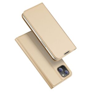 Aizmugurējais vāciņš Dux Ducis  Dux Ducis Skin Pro Holster Flip Cover for iPhone 14 Plus gold 