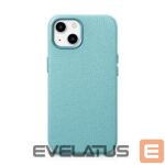 Aizmugurējais vāciņš iCarer  iCarer Litchi Premium Leather Case iPhone 14 Magnetic Leather Case with MagSafe Green (WMI14220709-GN) 