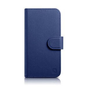 Aizmugurējais vāciņš iCarer  iCarer Wallet Case 2in1 Cover iPhone 14 Pro Leather Flip Case Anti-RFID blue (WMI14220726-BU) 