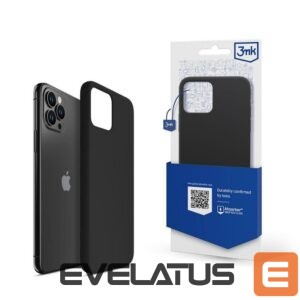 Aizmugurējais vāciņš 3MK - 3mk Silicone Case for iPhone 11 Pro - black 