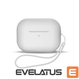 Belaidės ausinės Hurtel  Silicone case for AirPods 1 / AirPods 2 + wrist strap lanyard - white 