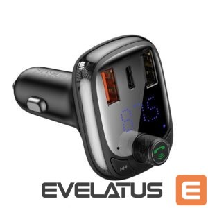 FM transmitter Baseus  Bluetooth transmitter / car charger Baseus S-13 (Overseas Edition) - black 