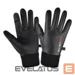 Bicycle accessory Hurtel  Men's insulated, anti-slip telephone gloves - black 