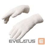 Jalgratta tarvik Hurtel  Braided telephone gloves with cutouts for fingers - beige 