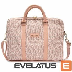 Portatīvo datoru soma Guess  Guess GCube Stripes bag for a 16" laptop - pink 