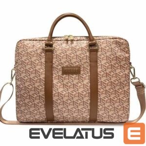 Portatīvo datoru soma Guess  Guess GCube Stripes bag for a 16" laptop - brown 