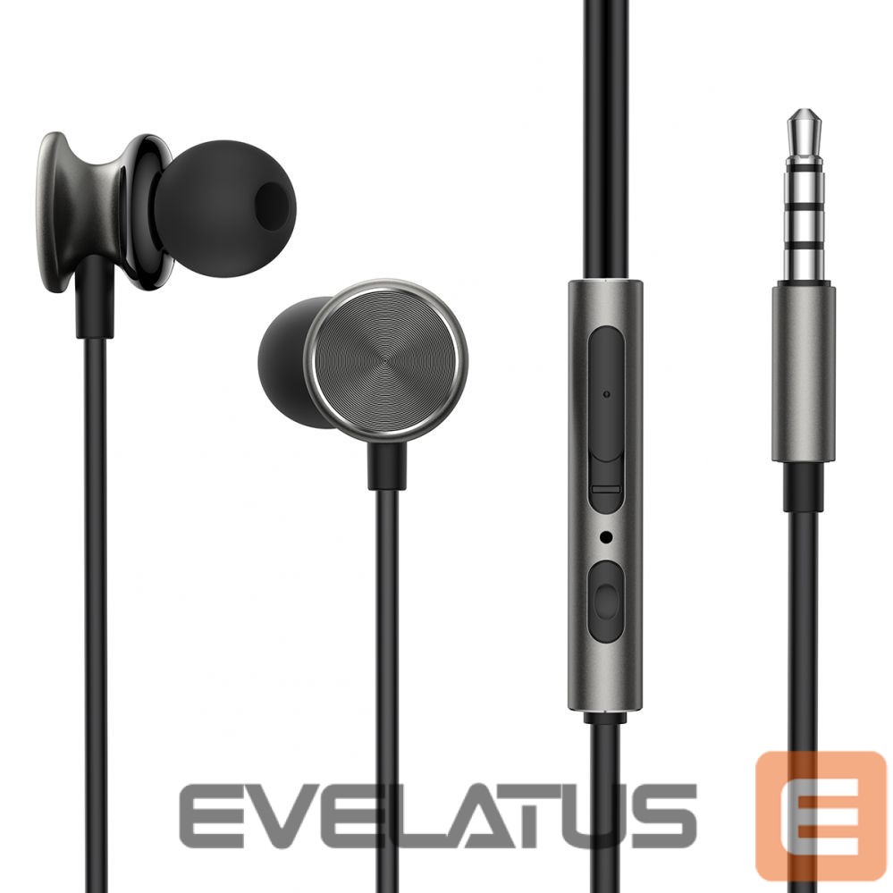 Kõrvaklapid Joyroom Joyroom Wired Series JR-EW03 wired in-ear headphones - dark gray