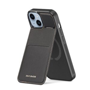 Aizmugurējais vāciņš Dux Ducis  3in1 Wallet Case with Stand for iPhone 15 Plus MagSafe RFID Blocker Dux Ducis Rafi Mag - Black 