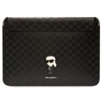 Держатели и подставки Karl Lagerfeld  Karl Lagerfeld Saffiano Monogram Ikonik case for a 14" laptop - black 