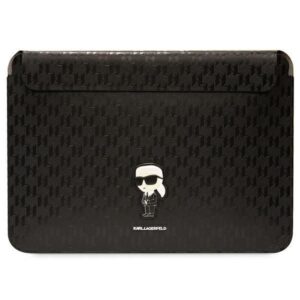 Holders and stands Karl Lagerfeld  Karl Lagerfeld Saffiano Monogram Ikonik case for a 14" laptop - black 