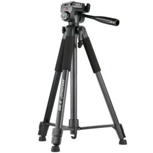 Kaameratarvik Hurtel  Aluminum photographic tripod with adjustable base - gray 