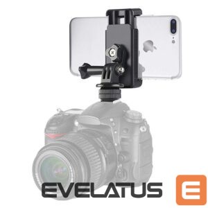 Kaameratarvik Hurtel  Phone/Sports Camera Holder with Adapter - Black 