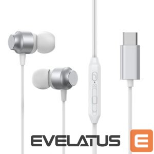 Wired speakers Joyroom  Joyroom JR-EC06 USB-C in-ear headphones - silver 