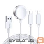 Rihm Joyroom  Joyroom S-IW007 3-in-1 cable USB-A magnetic charger - Lightning 1.2m - white 