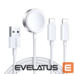 Siksniņa Joyroom  Joyroom S-IW007 3-in-1 cable USB-A magnetic charger - Lightning 1.2m - white 