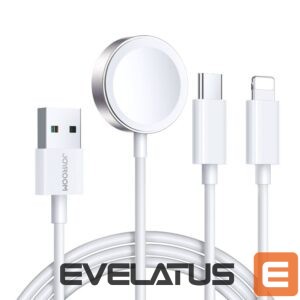 Siksniņa Joyroom  Joyroom S-IW008 3-in-1 cable magnetic charger USB-A - Lightning/USB-C 1.2m - white 