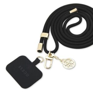 Kiti Guess  Guess GUOUCNMG4EK Universal CBDY Cord Strap black/black Nylon 4G Metal Charm 