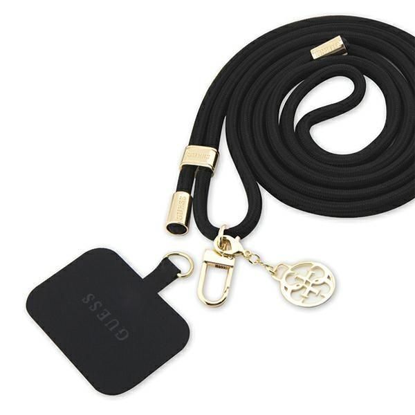 Muu Guess Guess GUOUCNMG4EK Universal CBDY Cord Strap black/black Nylon 4G Metal Charm