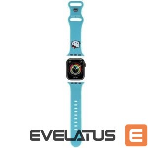 Dirželis Hello Kitty  Hello Kitty Silicone Kitty Head strap for Apple Watch 38/40/41mm - blue 