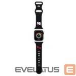 Dirželis Hello Kitty  Hello Kitty Silicone Kitty Head strap for Apple Watch 38/40/41mm - black 