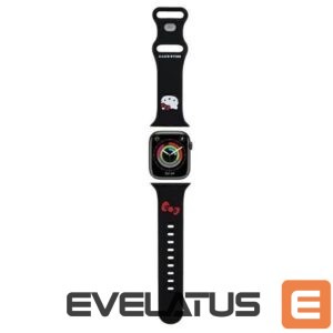 Dirželis Hello Kitty  Hello Kitty Silicone Kitty Head strap for Apple Watch 38/40/41mm - black 