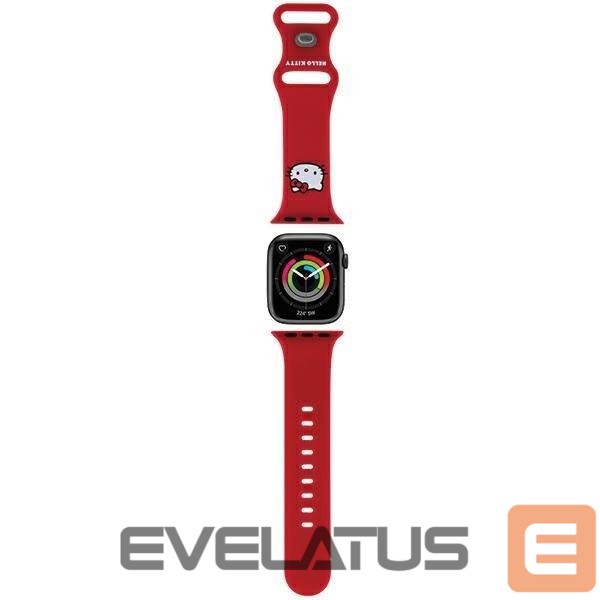 Dirželis Hello Kitty Hello Kitty Silicone Kitty Head strap for Apple Watch 38/40/41mm - red