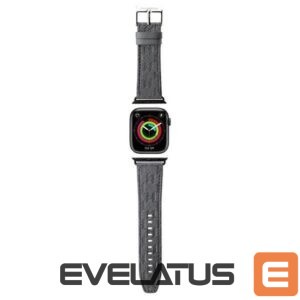 Dirželis Karl Lagerfeld  Karl Lagerfeld Saffiano Monogram strap for Apple Watch 38/40/41mm - silver 