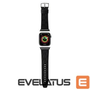 Dirželis Karl Lagerfeld  Karl Lagerfeld Saffiano Monogram strap for Apple Watch 38/40/41mm - black 