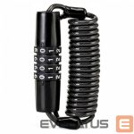 Bicycle accessory Rockbros  Rockbros T609 bicycle lock with 1.5 m combination - black 