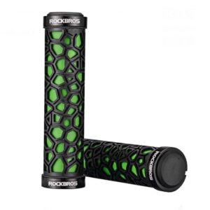 Bicycle accessory Rockbros  Rockbros 2017-14AGN bicycle grips - black and green 